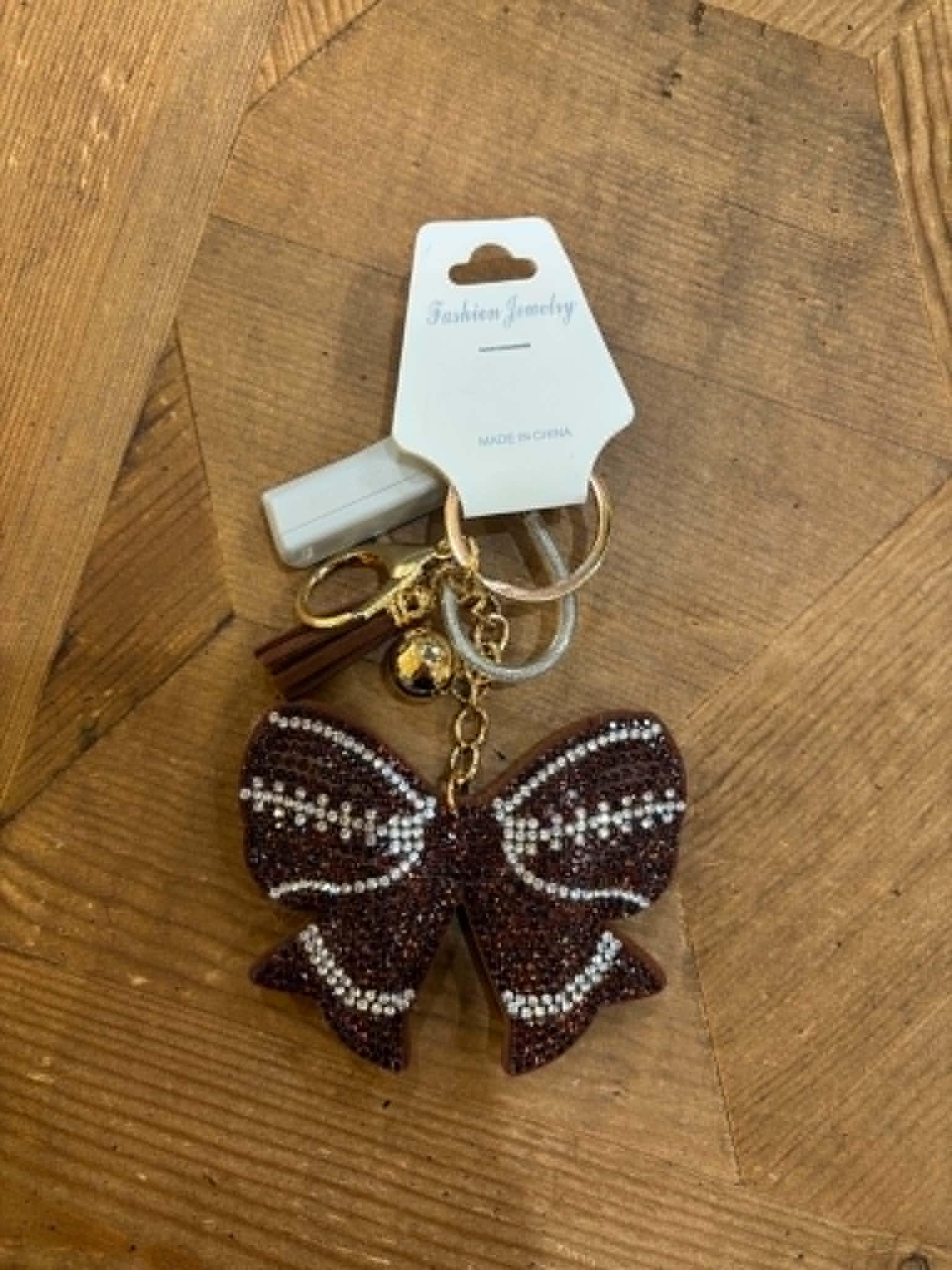 Puffy Rhinestone Keychains