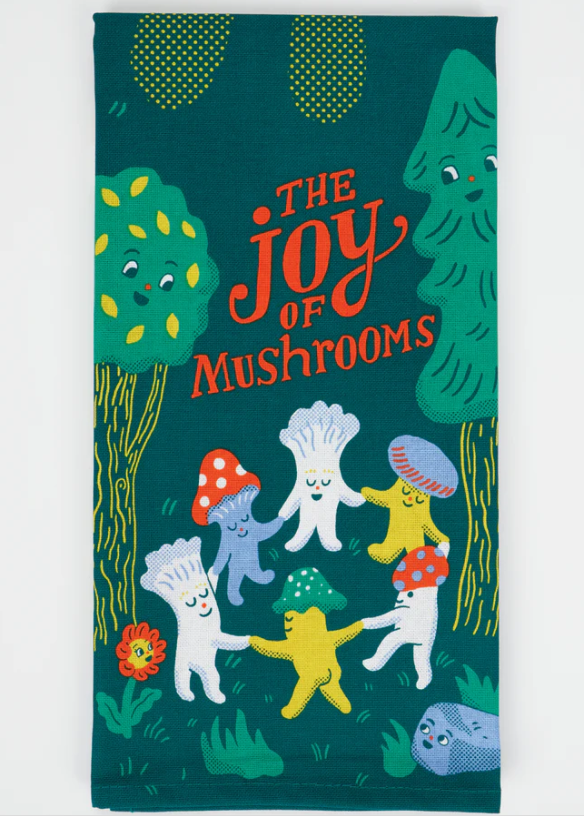 The Joy Of Mushrooms Dish Towel