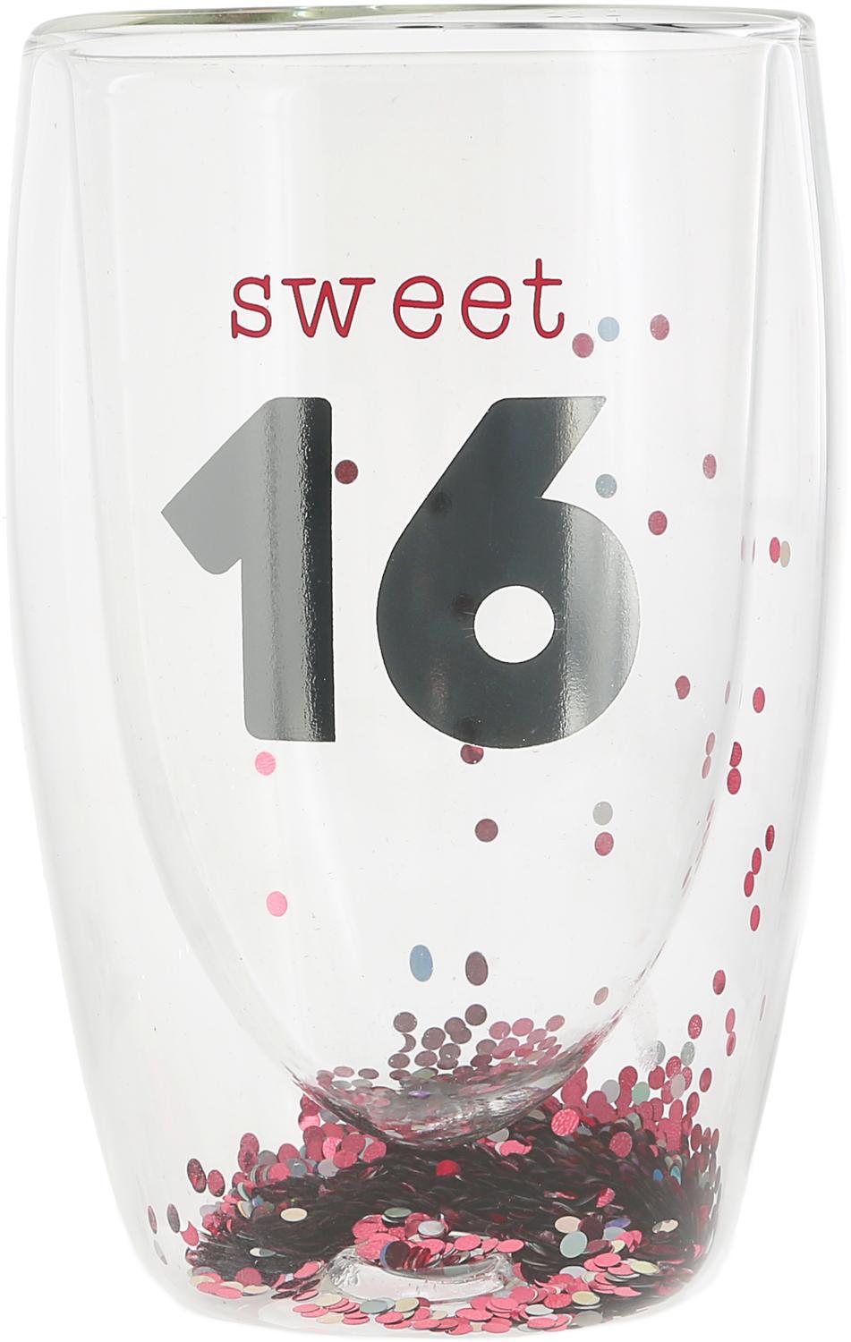 Sweet 16 - 14 oz Double-Walled Glass
