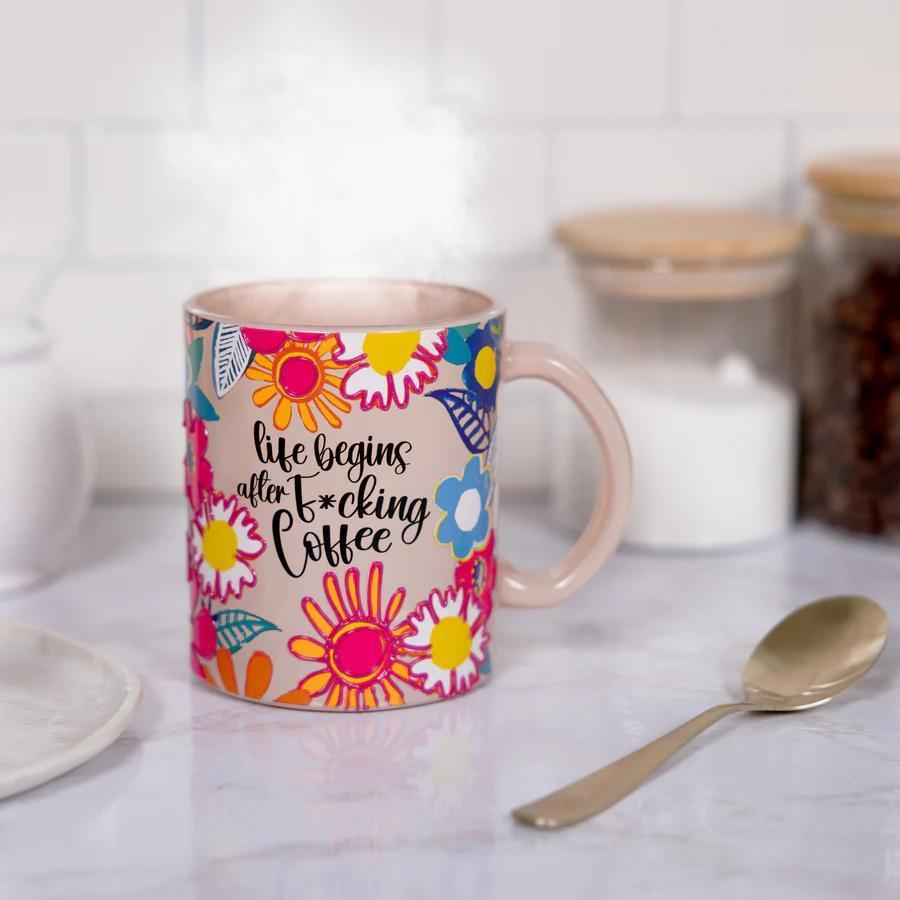 Coffee 18 oz Glass Mug