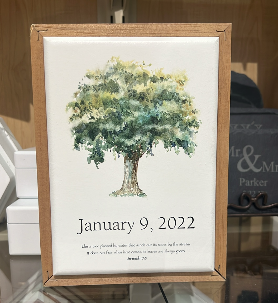 Tree Framed Sign