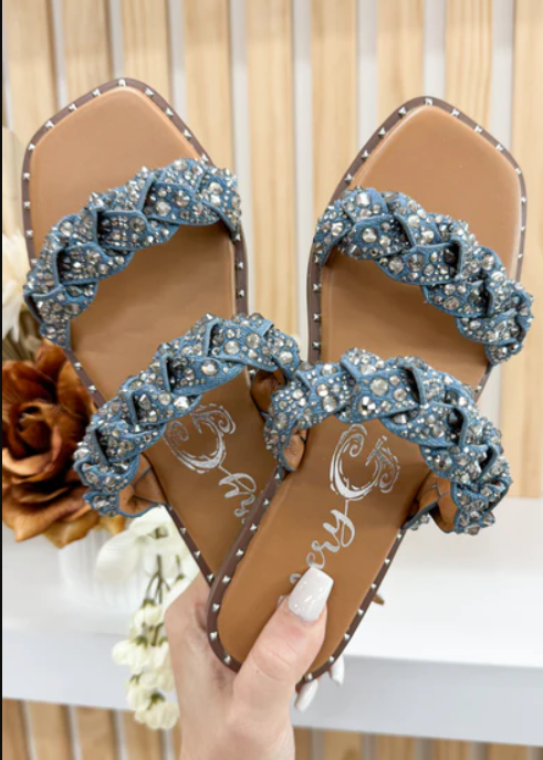 Twisty 2 Jeweled Sandals