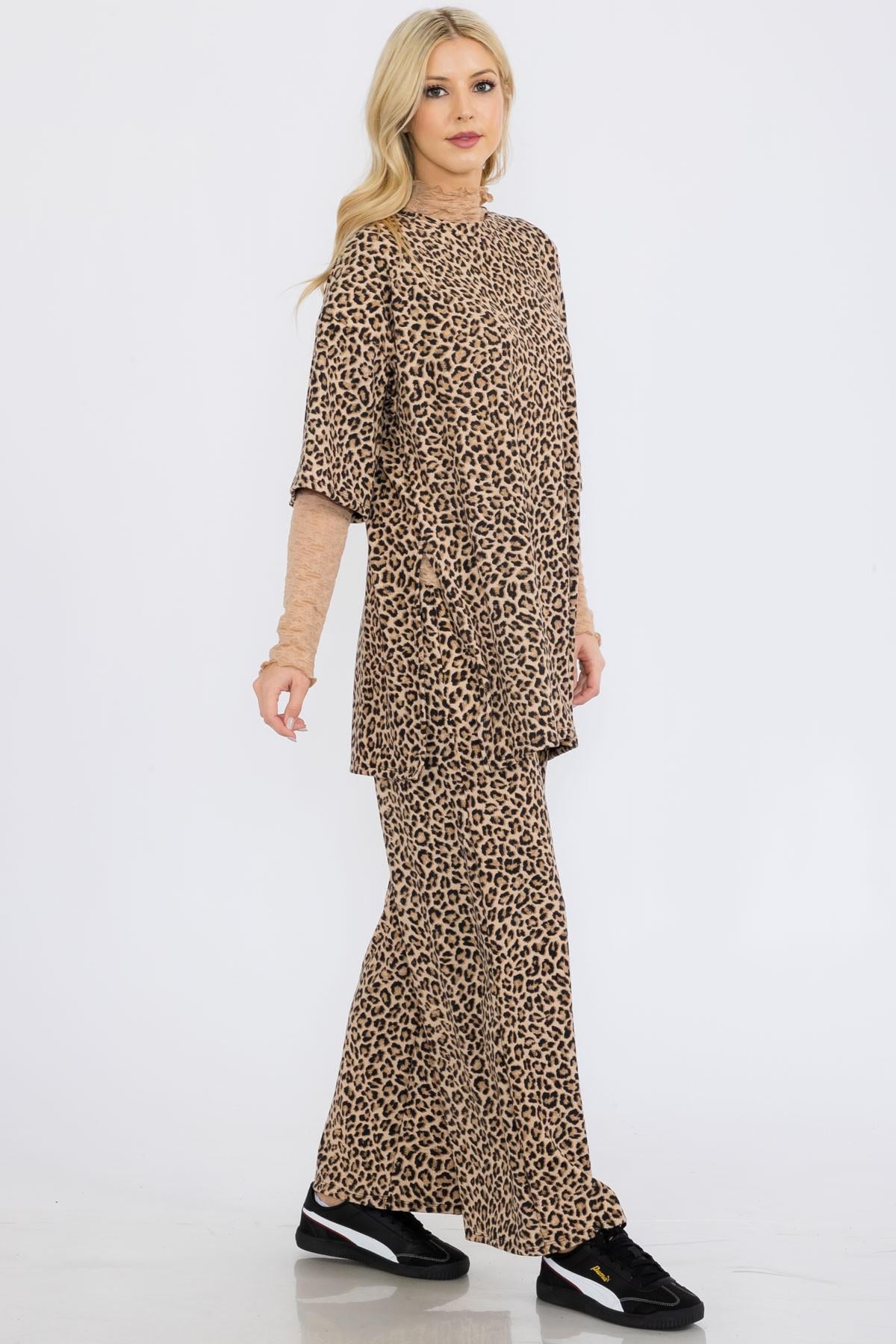 Leopard Print Heavy Ribbed Set