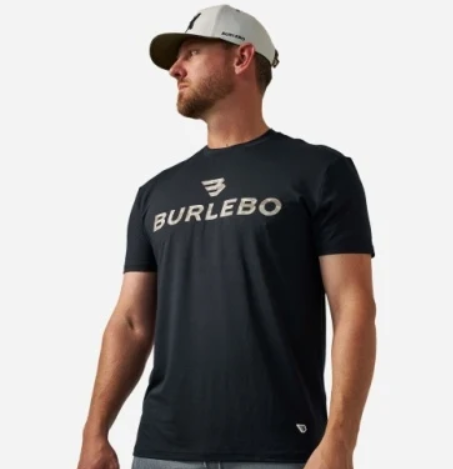 Burlebo - Go To Tee - Flying B Logo - Black & Classic Deer Camo