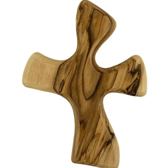 Olive Wood Clinging Cross