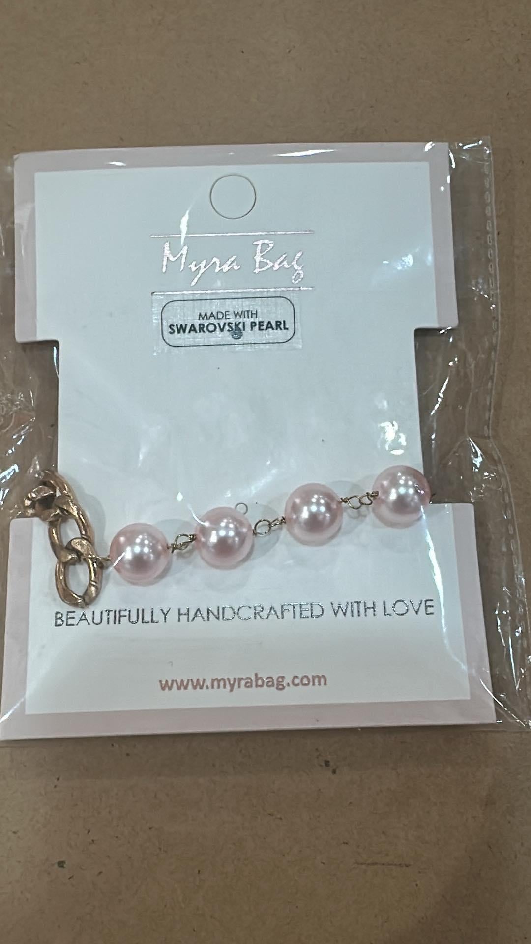 Chunky Pink Pearl Bracelet