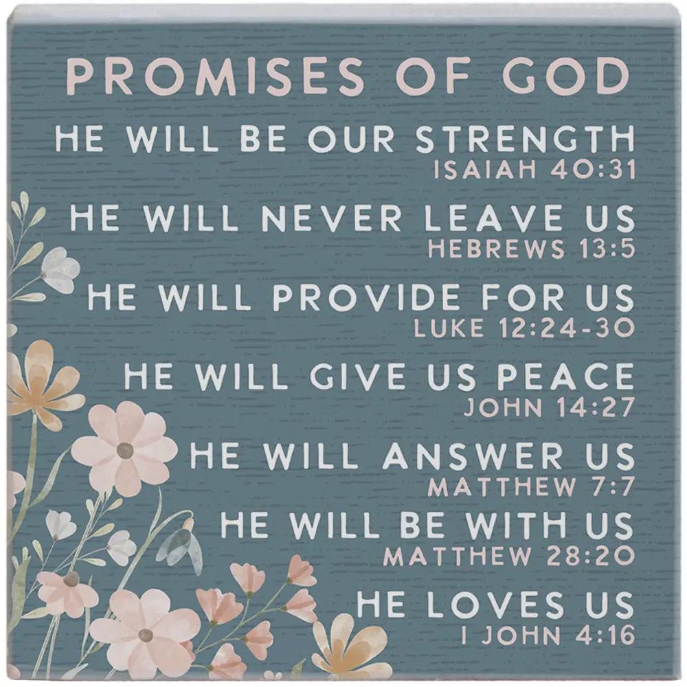 Sincere Surroundings Block Signs 5.25" x 5.25"
