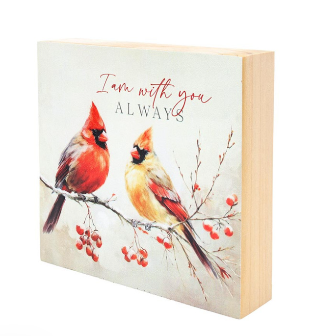 Premier Cardinal Word Block - I Am With You