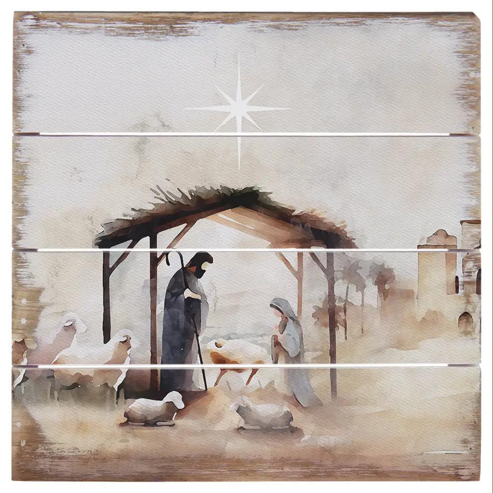 Bethlehem Nativity Art - Perfect Pallet Petites 8"