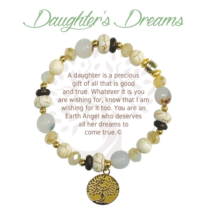 Earth Angel Natural Stone Bracelet - Daughter's Dreams