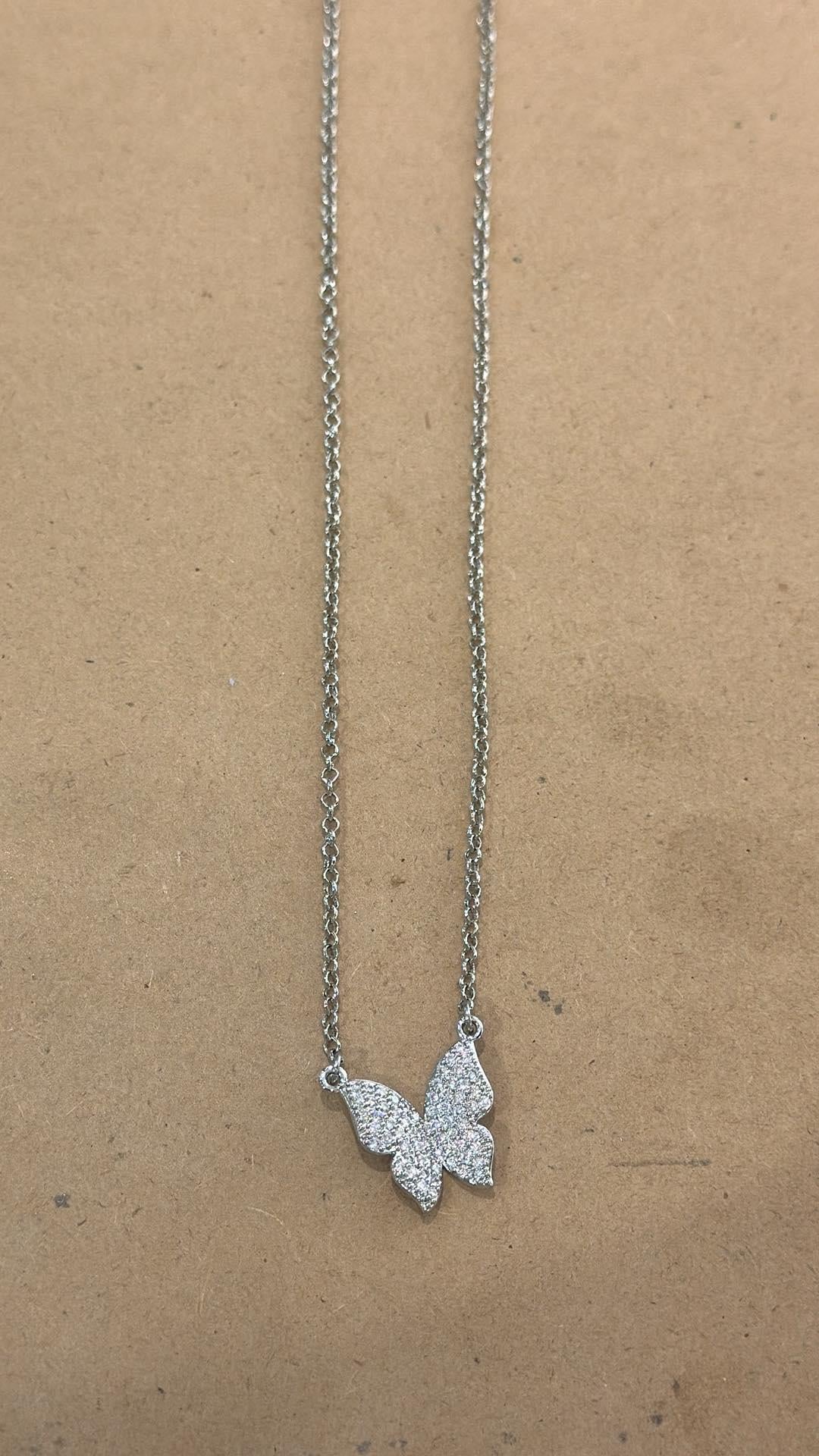 Butterfly CZ Necklace