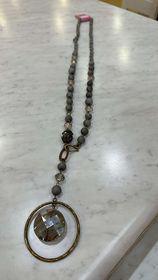 Shades of Grey Gem Necklace