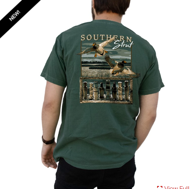 Duck Call Shelf Tee in Light Green