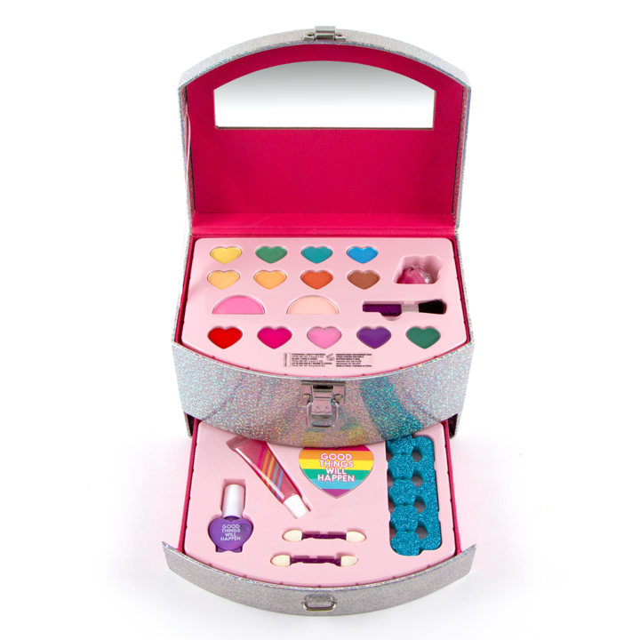Rainbow Sparkle Large Cosmetic Case