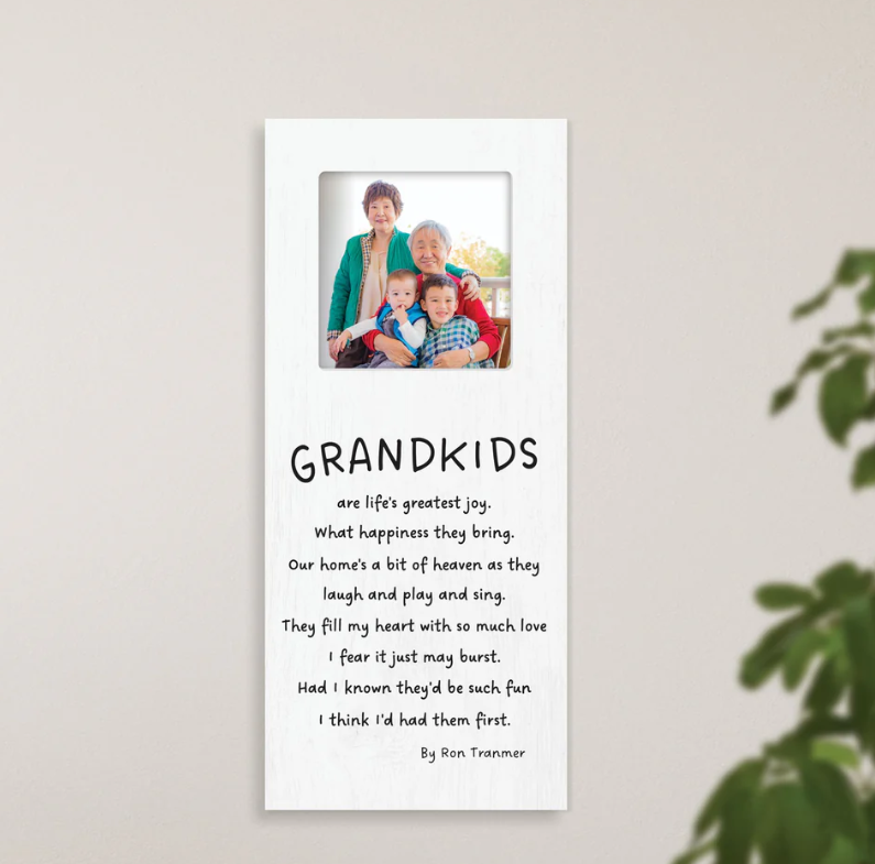 Grandkids 15.75x7 Personalized Photo Frame