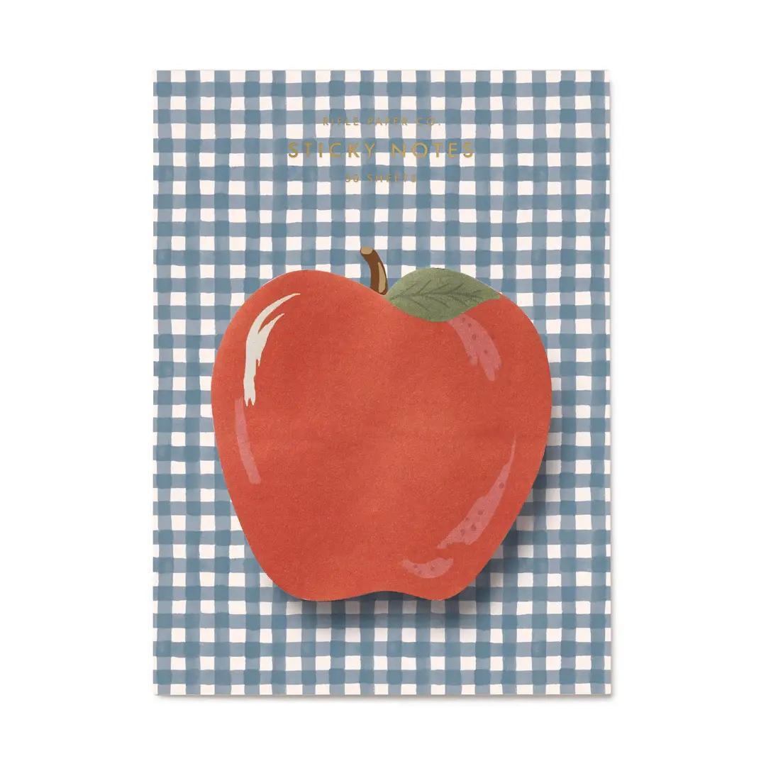 Apple Gingham Sticky Notes