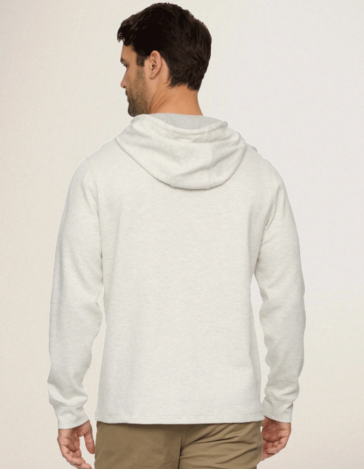 CHATSWORTH SOFT WAFFLE HOODIE - OATMEAL HEATHER