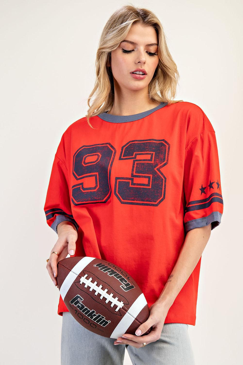 Varsity Round Neck T-shirt