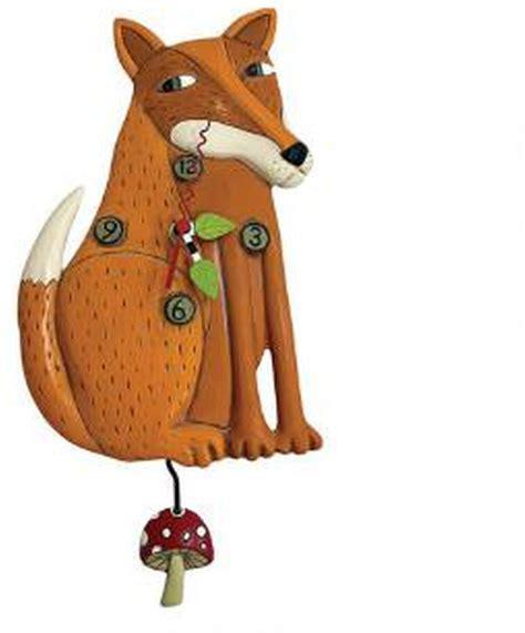 Foraging Fox Clock