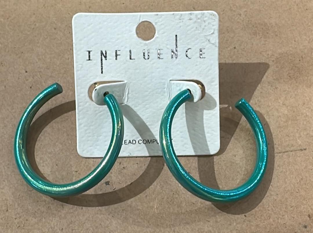 Small Metallic Hoops