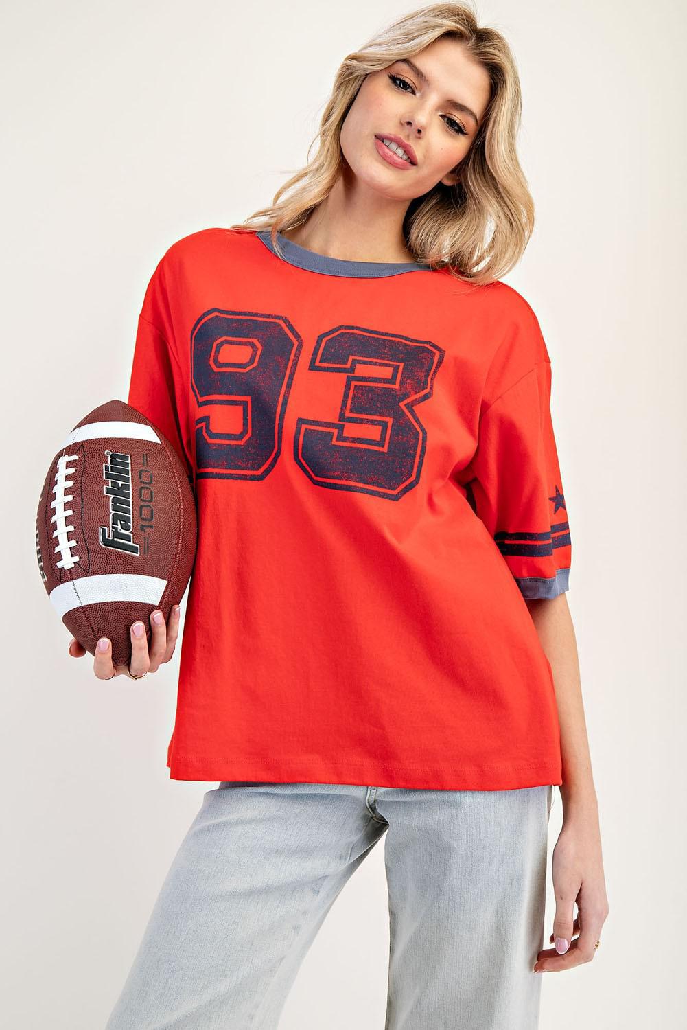 Varsity Round Neck T-shirt