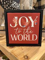 Joy To The World Framed Canvas