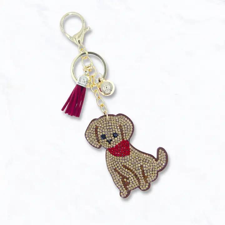 Suzie Q USA Rhinestone Puffy Keychains