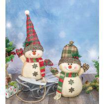Country Plaid Snowman