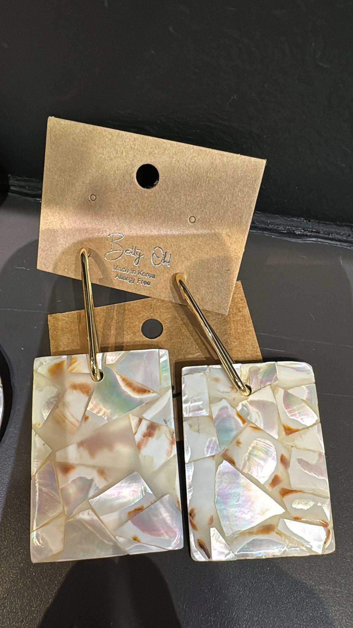 Shell Iridescent Earrings