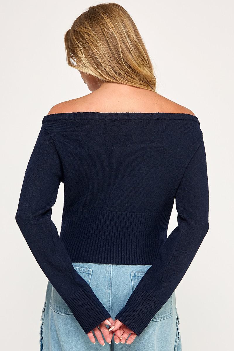 14 Number Boat Neck Sweater