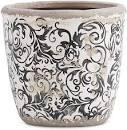 Vintage Black & White Pot