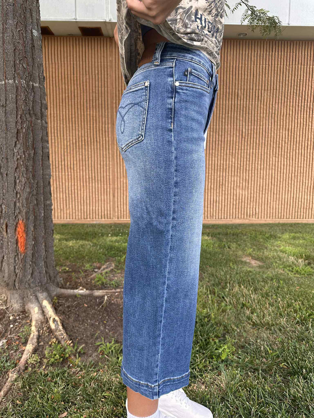 Judy Blue MR Wide Crop Vintage Pants