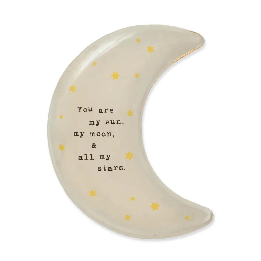 My Sun, My Moon Small Moon Decoupage Plate
