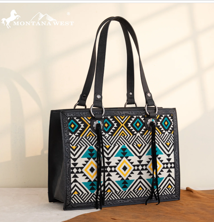 Aztec Tapestry Concealed Carry Tote