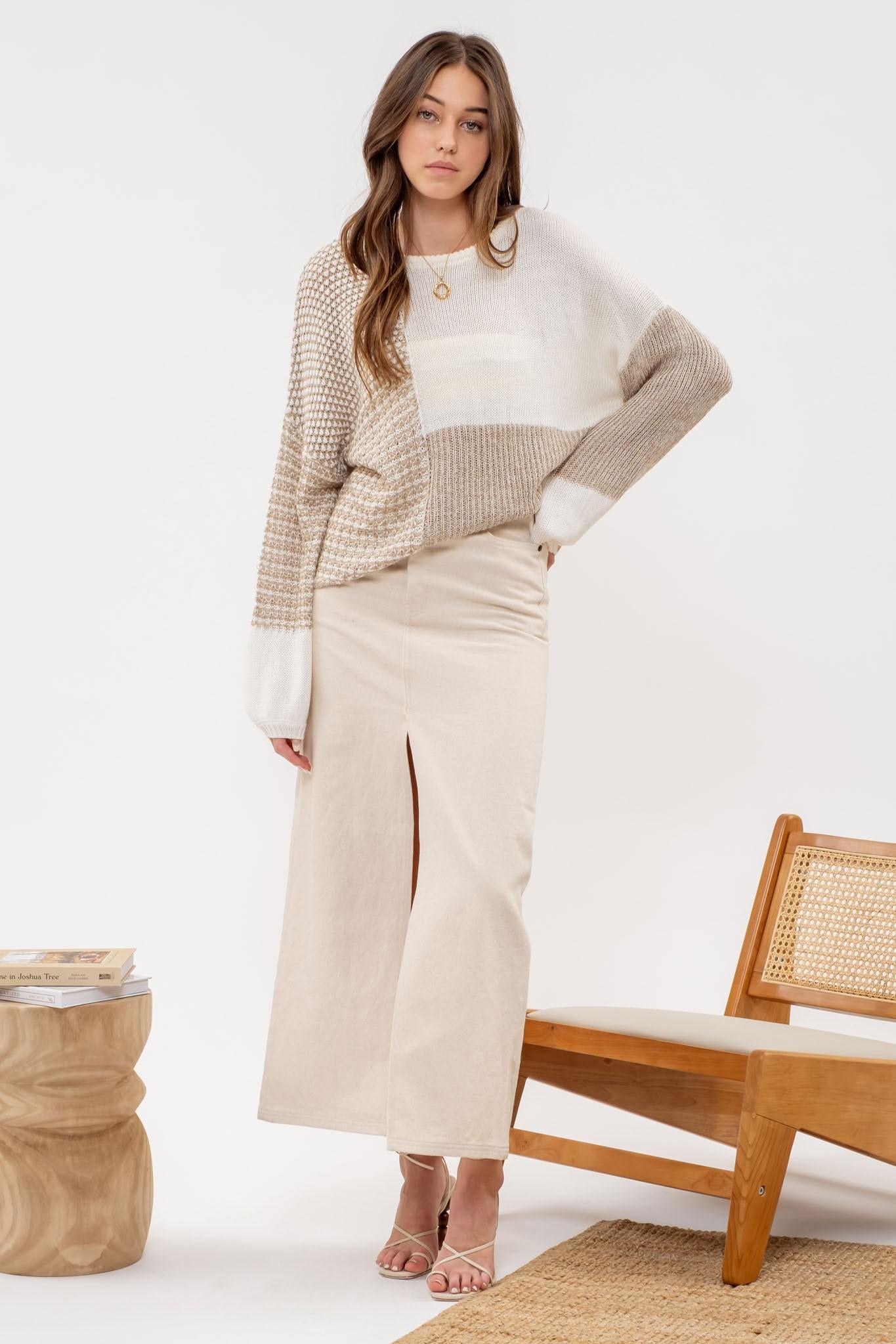 Taupe Multi Knit