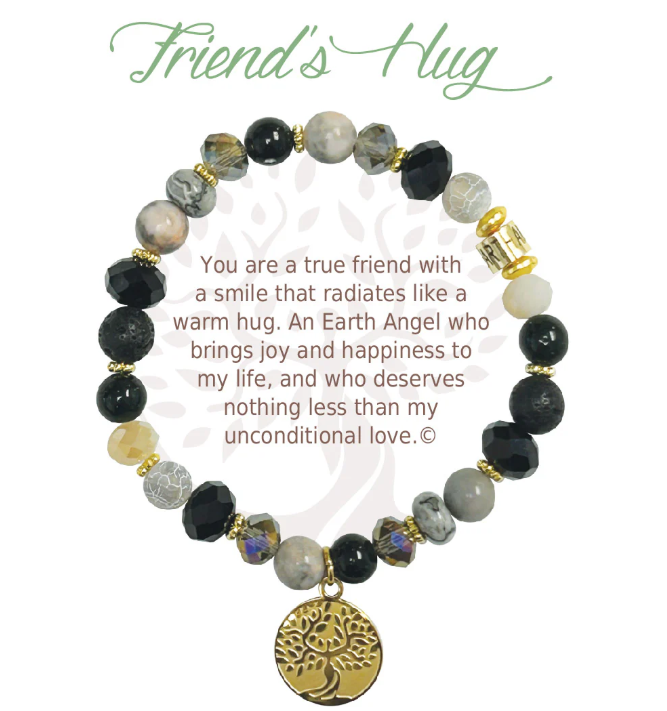 Earth Angel Natural Stone Bracelet - Friend's Hug