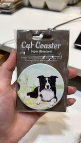 Border Collie Car Coaster
