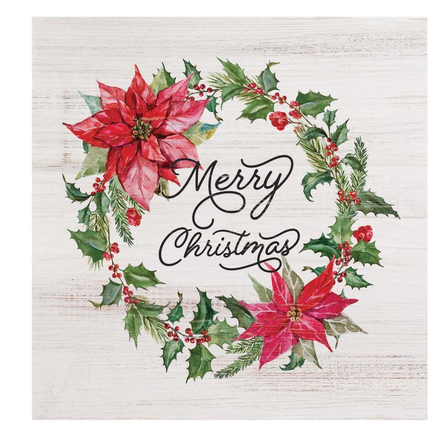 Merry Christmas Block Sign