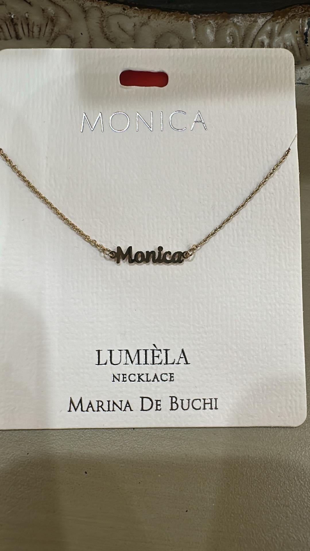 Lumiela Monica Name Necklace