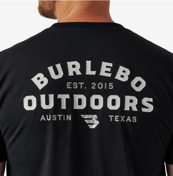 Burlebo - Short Sleeve Tee - Burlebo Outdoors Logo - Black