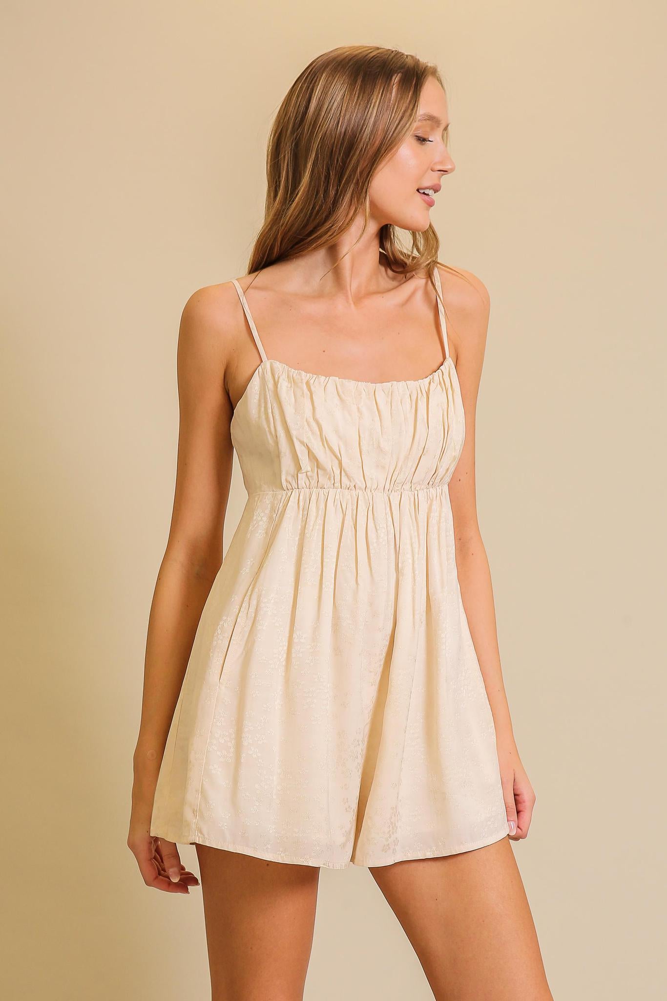 Chic Ruched Romper