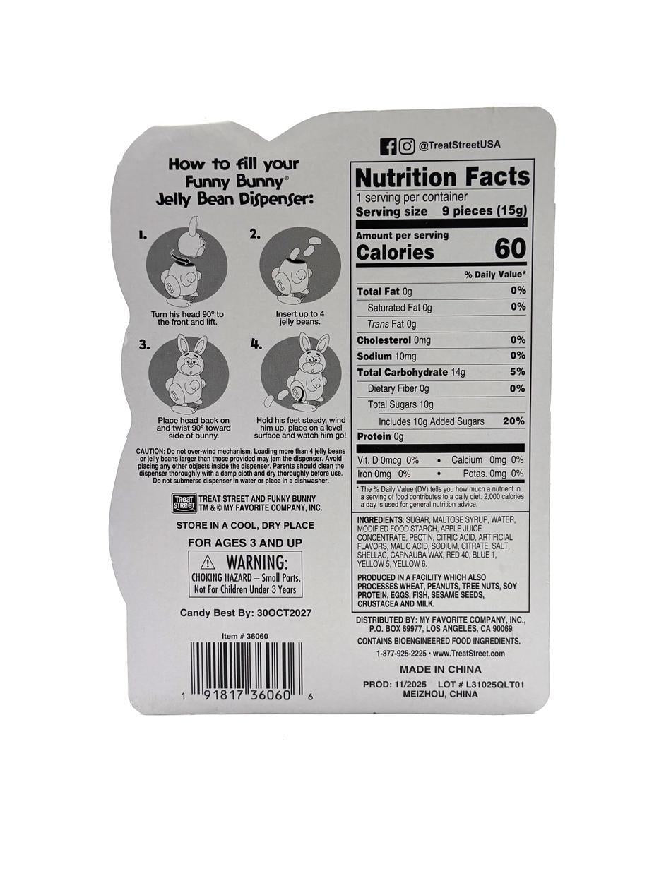 Funny Bunny Windup Walk & Poop Jellybean Dispenser