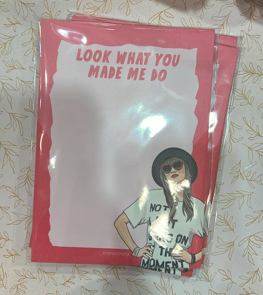 Taylor Swift Notepad