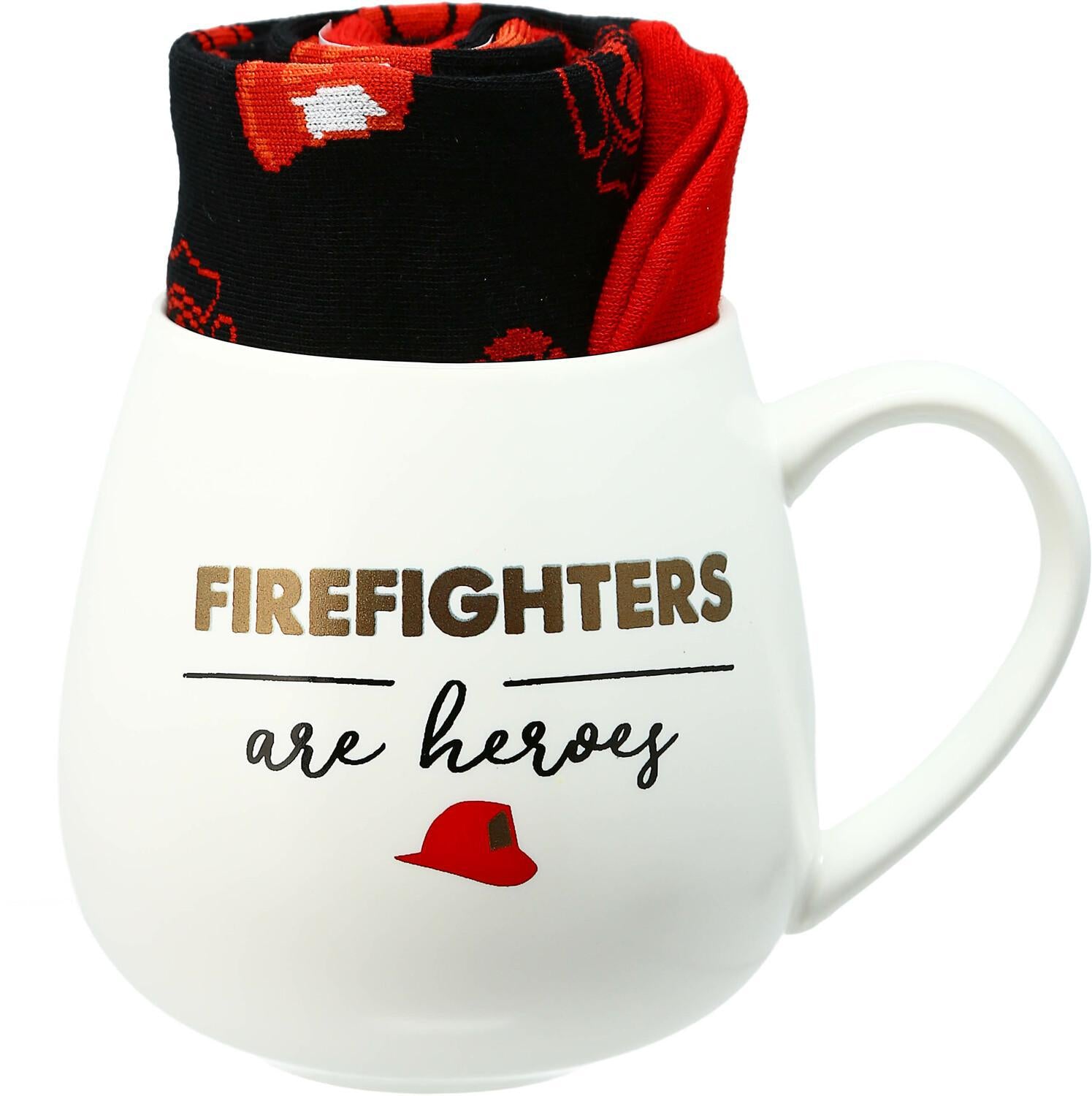 Firefighters - 15.5 oz Mug and Sock Set