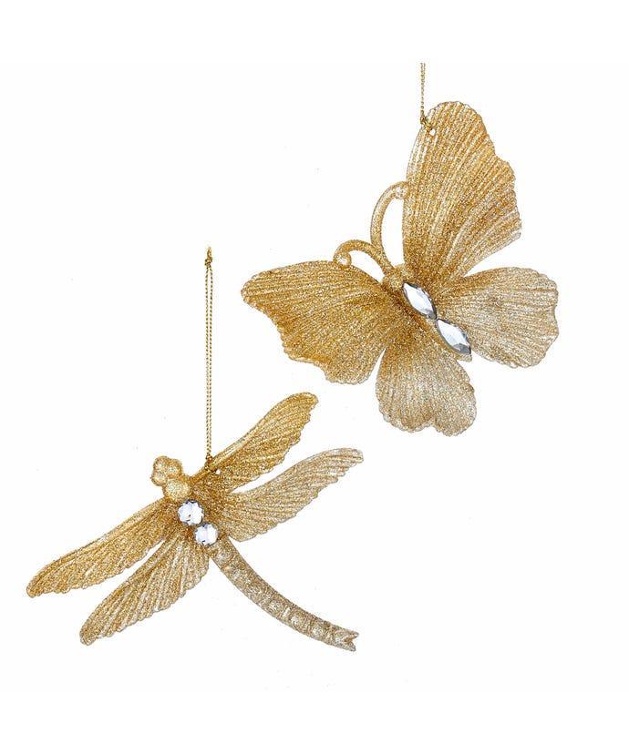 Gold Butterfly/Dragonfly Ornament