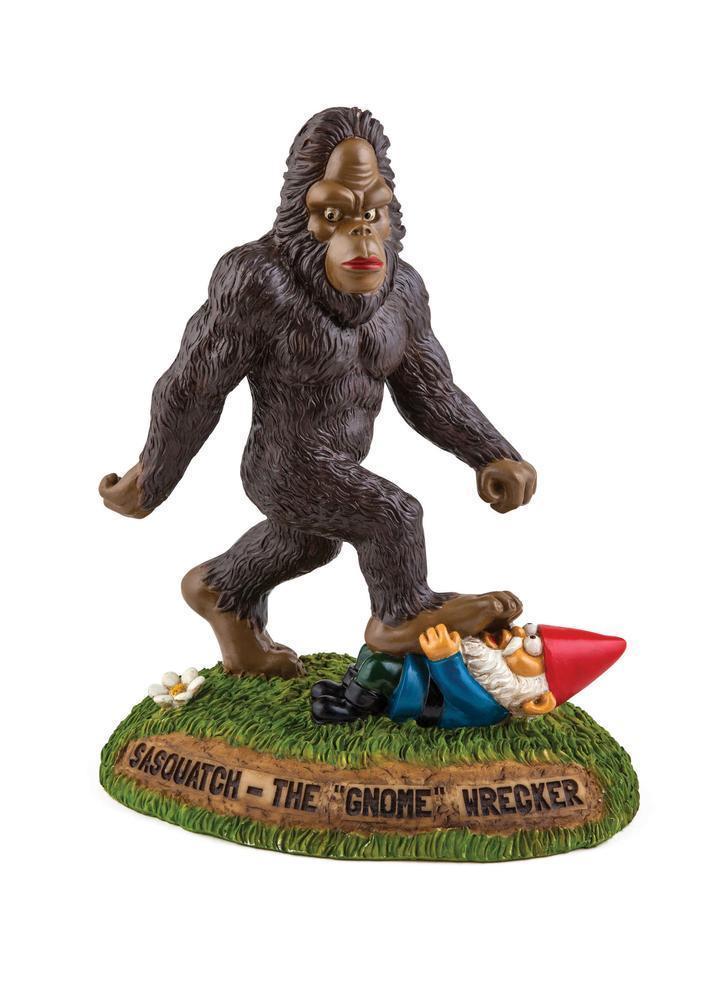 The Sasquatch Gnomewrecker Garden Statue