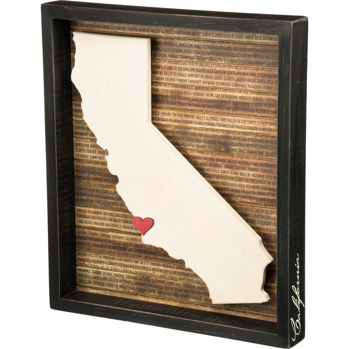 California State Box Sign
