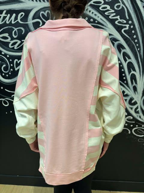 Contrast Pink Pullover