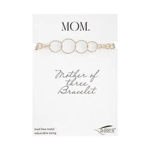 7"L Gold Mother of Bracelet