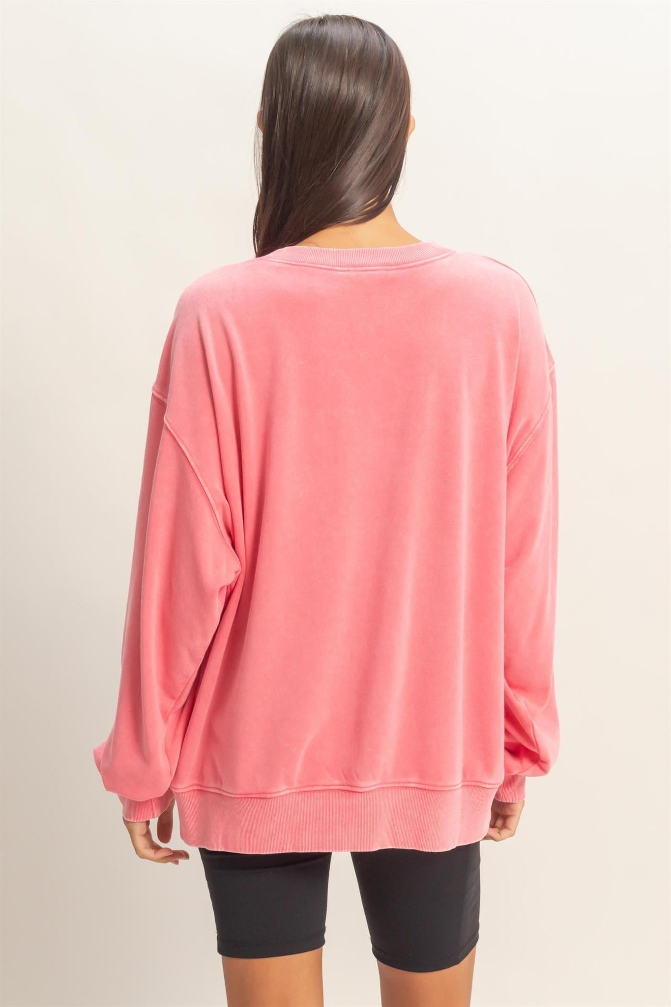 Mineral Washed Crew Neck Sweatshirt